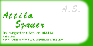 attila szauer business card
